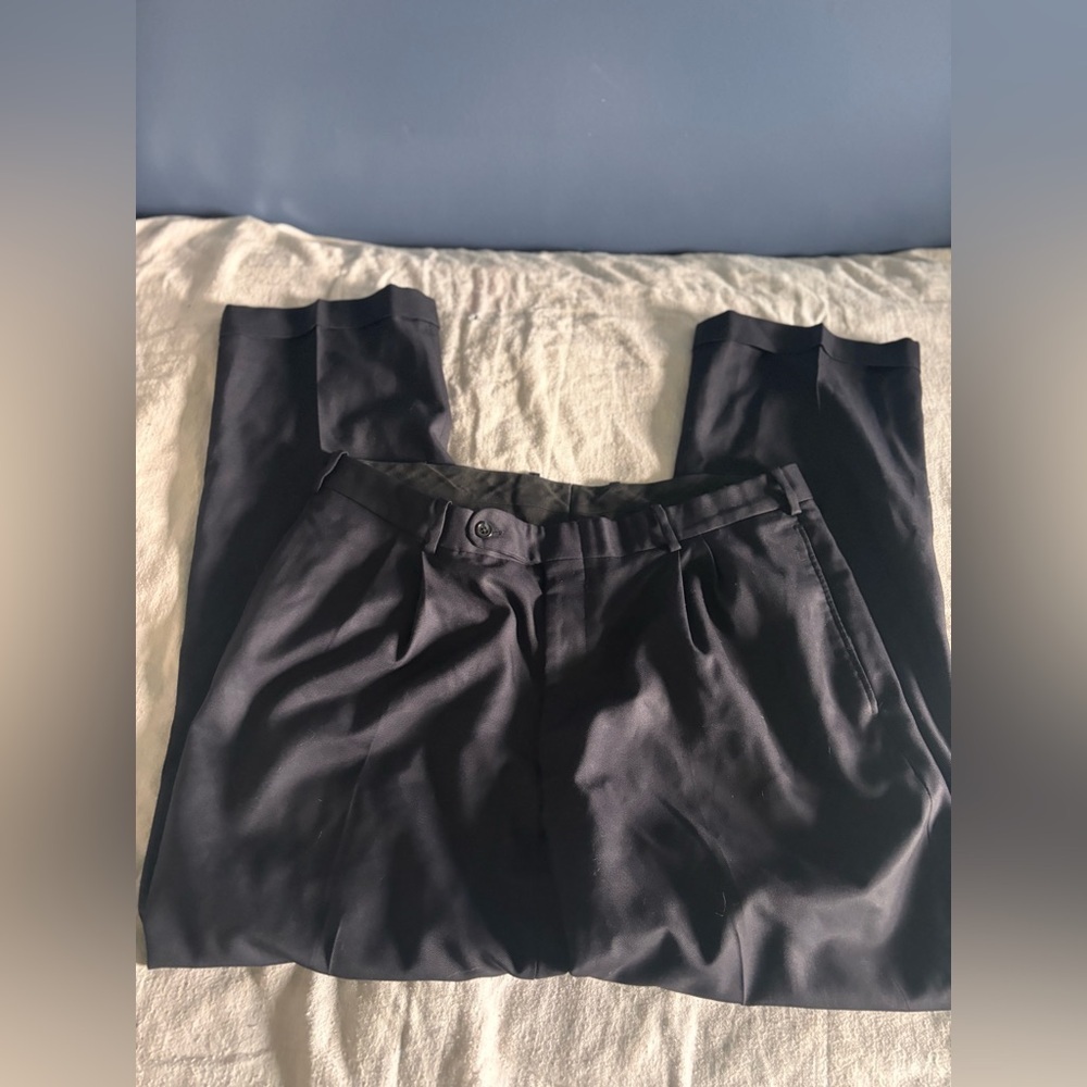 Tom James Dress Pants. Black 34x30.
